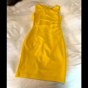 Calvin Klein Yellow Dress size 4